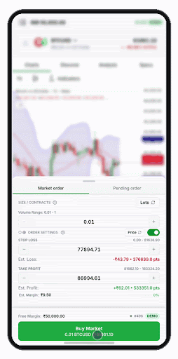 Placing a trade directly from a MintCFD trading signal